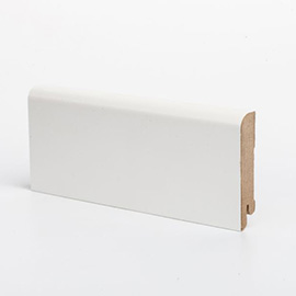 Deartio Плинтус МДФ эконом W02-80 Белый 80х16х2050