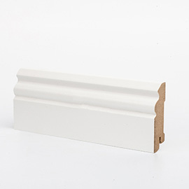 Deartio Плинтус МДФ эконом W31-70 Белый 70х16х2050