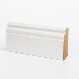 Deartio Плинтус МДФ эконом W31-90 Белый 90х16х2050