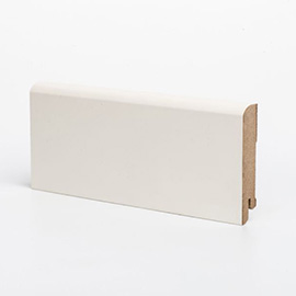 Deartio Плинтус МДФ Universal U102-80 RAL 9010 (крем.) 80х16х2050