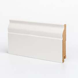 Deartio Плинтус МДФ Universal U103-100 белый 100х16х2050