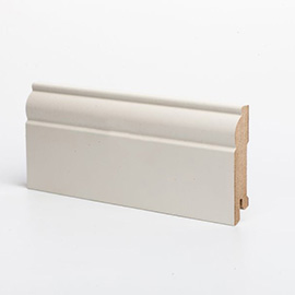 Deartio Плинтус МДФ Universal U104-80 RAL 9010 (крем.)  80х16х2050