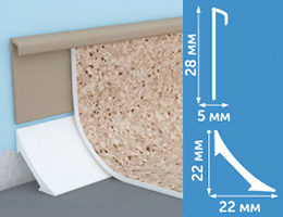 Decoplast Коннелюрный плинтус